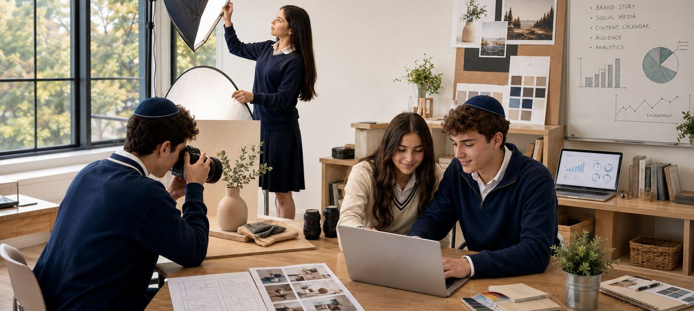 Marketing & Photography elective at Landow Jewish Academy